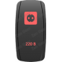 Кнопка 200 В, Красный, ВКЛ-ОТКЛ, Zen Gear