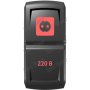 Кнопка 200 В, Красный, ВКЛ-ОТКЛ, Zen Gear